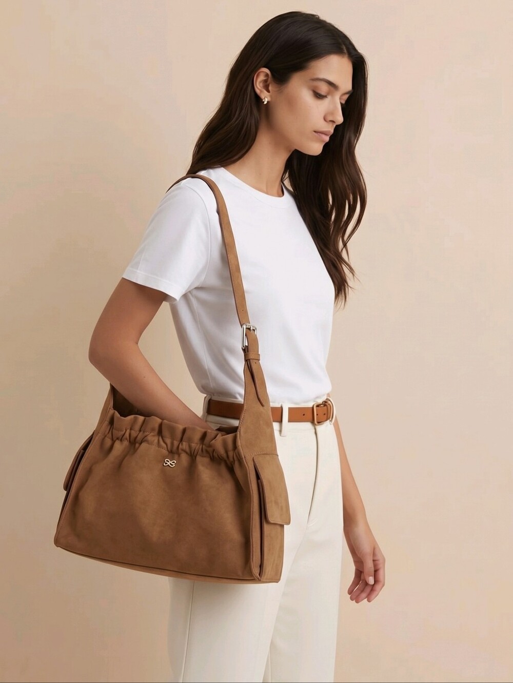 Authentic House Of Little Bunny Yumi Suede Bag